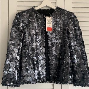 Zara Tween Sequin Blazer/Jacket NWT